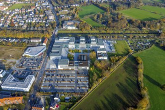 Aerial photograph, Hamm-Lippstadt University of Applied Sciences in the Mitte district of Hamm,