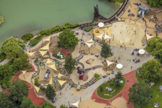 Aerial photo, Maximilianpark leisure park, Uentrop, Hamm, Ruhr area, North Rhine-Westphalia,