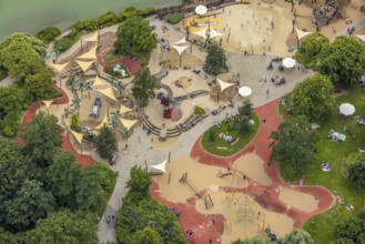 Aerial photo, Maximilianpark leisure park, Uentrop, Hamm, Ruhr area, North Rhine-Westphalia,