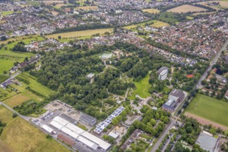 Aerial photo, Maximilianpark leisure park, Uentrop, Hamm, Ruhr area, North Rhine-Westphalia,