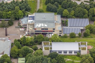 Aerial photo, Freiherr-vom-Stein-Gymnasium, Uentrop, Hamm, Ruhr area, North Rhine-Westphalia,