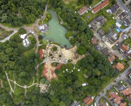 Aerial photo, Maximilianpark leisure park, Uentrop, Hamm, Ruhr area, North Rhine-Westphalia,