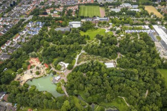 Aerial photo, Maximilianpark leisure park, Uentrop, Hamm, Ruhr area, North Rhine-Westphalia,