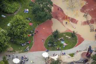 Aerial photo, Maximilianpark leisure park, Uentrop, Hamm, Ruhr area, North Rhine-Westphalia,