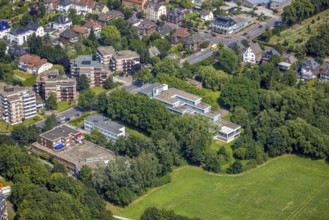 Aerial view, LAG Regional Labour Court Hamm in Uentrop, Hamm, Ruhr area, North Rhine-Westphalia,