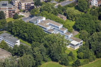 Aerial view, LAG Regional Labour Court Hamm in Uentrop, Hamm, Ruhr area, North Rhine-Westphalia,