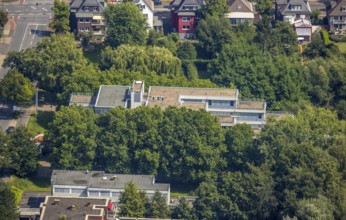 Aerial view, LAG Regional Labour Court Hamm in Uentrop, Hamm, Ruhr area, North Rhine-Westphalia,
