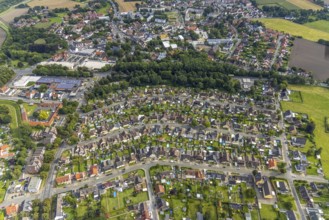 Aerial view, colliery housing estate Alte Kolonie with Beverstraße, Eckeystraße,
