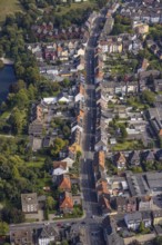 Aerial view, Caldenhofer Weg in the district Mitte in Hamm, Ruhr area, North Rhine-Westphalia,