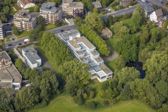 Aerial photograph, Hamm Regional Labour Court in the Uentrop district of Hamm, Ruhr area, North