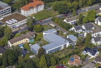 Aerial photograph, Perthes-Haus senior citizens' housing estate in the Uentrop district of Hamm,