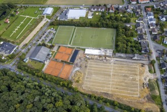 Aerial view, construction site at the Hammer SC sports facility between Hubert-Westermeier-Straße