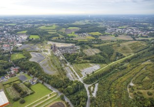 Aerial view, former Ost colliery Heinrich Robert colliery with hammer tower in the district