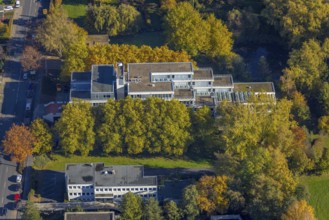 Aerial photograph, Hamm Regional Labour Court in the Mitte district of Hamm, Ruhr area, North