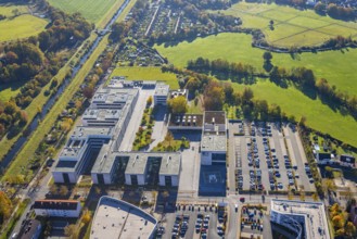 Aerial view, Hamm-Lippstadt University of Applied Sciences in the Mitte district of Hamm, Ruhr