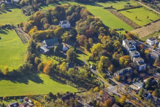 Aerial view, Haus Kentrop on Marker Allee in the Mitte district of Hamm, Ruhr area, North