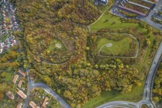 Aerial photo, Windsegelhalde and Panoramahalde in the district Heessen in Hamm, Ruhr area, North