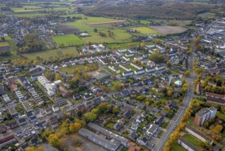 Aerial view, St. Boniface Catholic Church, St. Boniface Senior Citizens' Centre and St. Boniface