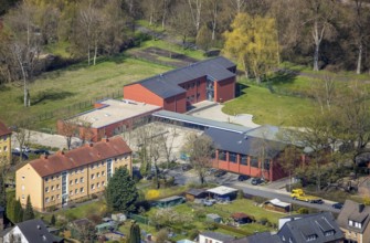 Aerial view, district centre Hamm-Norden, Bockum-Hövel, Hamm, Ruhr area, North Rhine-Westphalia,