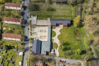 Aerial view, district centre Hamm-Norden, Bockum-Hövel, Hamm, Ruhr area, North Rhine-Westphalia,