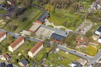 Aerial view, district centre Hamm-Norden, Bockum-Hövel, Hamm, Ruhr area, North Rhine-Westphalia,