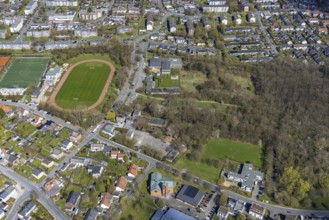 Aerial view, family oasis Heessen indoor swimming pool, former Heessen outdoor swimming pool area