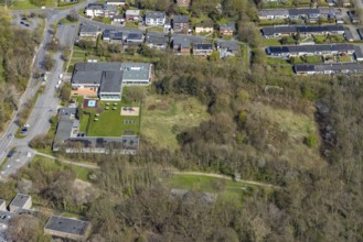 Aerial view, family oasis Heessen indoor swimming pool, former Heessen outdoor swimming pool area