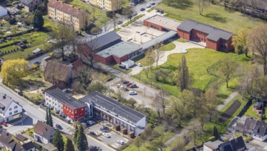 Aerial view, district centre Hamm-Norden, Bockum-Hövel, Hamm, Ruhr area, North Rhine-Westphalia,