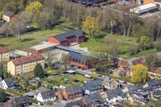 Aerial view, district centre Hamm-Norden, Bockum-Hövel, Hamm, Ruhr area, North Rhine-Westphalia,