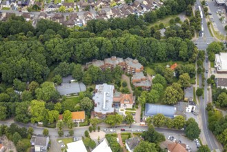 Aerial view, St. Victor retirement home, Herringen, Hamm, Ruhr area, North Rhine-Westphalia,