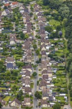 Aerial view, workers' housing estate Isenbecker Hof, Juffernbuschstraße, Herringen, Hamm, Ruhr