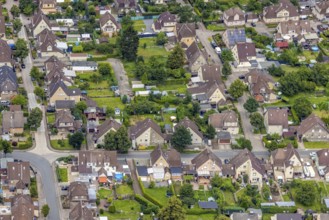 Aerial view, workers' housing estate Isenbecker Hof, Seelhofstraße, Juffernbuschstraße, Herringen,