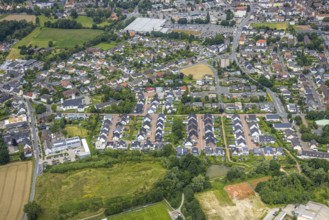 Aerial view, residential area Liboriusweg, Auf dem Daberg, Friedhelm-Hengstenberg-Straße, Pelkum,