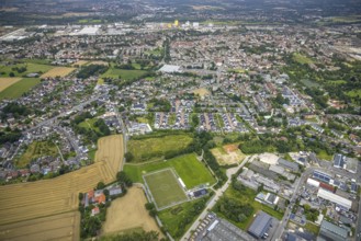Aerial view, residential area Liboriusweg, Auf dem Daberg, Friedhelm-Hengstenberg-Straße, Pelkum,