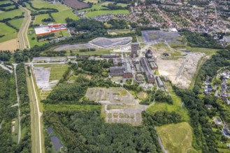 Aerial view, CreativRevier Heinrich Robert, former Ost Heinrich Robert mine, Herringen, Hamm, Ruhr
