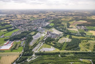 Aerial view, CreativRevier Heinrich Robert, former Ost Heinrich Robert colliery, Herringen, Hamm,