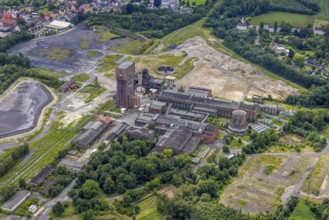 Aerial view, CreativRevier Heinrich Robert, former Ost Heinrich Robert mine, Herringen, Hamm, Ruhr