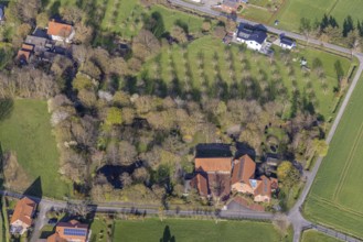 Aerial photograph, Otmar Alt Foundation, Uentrop, Hamm, Ruhr area, North Rhine-Westphalia, Germany,