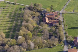 Aerial photograph, Otmar Alt Foundation, Uentrop, Hamm, Ruhr area, North Rhine-Westphalia, Germany,