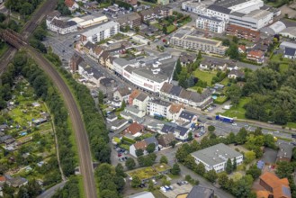 Aerial view, residential area Münsterstraße am Bahndamm, between Bockumer Weg and Nordenstiftsweg,