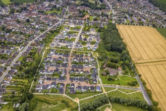 Aerial view, residential park Schulze-Everding, Bockum-Hövel, Hamm, Ruhr area, North