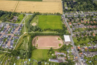 Aerial view, residential park Schulze-Everding, Bockum-Hövel, Hamm, Ruhr area, North