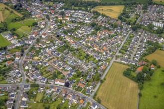 Aerial view, aerial view Braam-Ostwennemar, workers' housing estate Ostwennemar, Uentrop, Hamm,