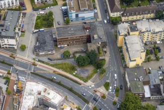 Aerial view, Hamm Health Department, City Neue Bahnhofstraße corner Friedrichstraße, construction