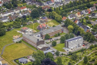 Aerial view, industrial estate Am Hülsenbusch at the new development area Auf dem Beisenkamp,