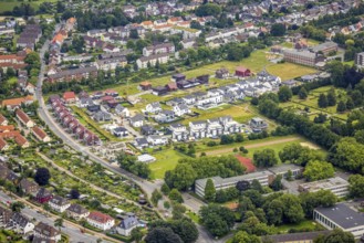Aerial view, new development area Auf dem Beisenkamp, centre, Hamm, Ruhr area, North