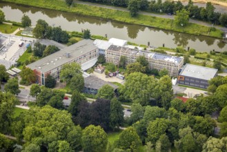 Aerial photo, Gymnasium Hammonense, centre, Hamm, Ruhr area, North Rhine-Westphalia, Germany,