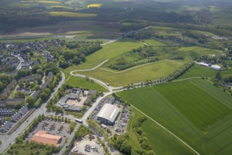 Aerial photo, fire brigade Heiligenhaus, Heiligenhaus, Ruhr area, North Rhine-Westphalia, Germany,