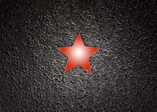 Stars on sidewalk as memorial for Nazi victims, Tilbeck Abbey, Tilbeck foundation, Havixbeck,