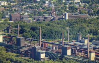 Aerial view, UNESCO World Heritage Zollverein Coal Mine Industrial Complex and Zollverein Coking